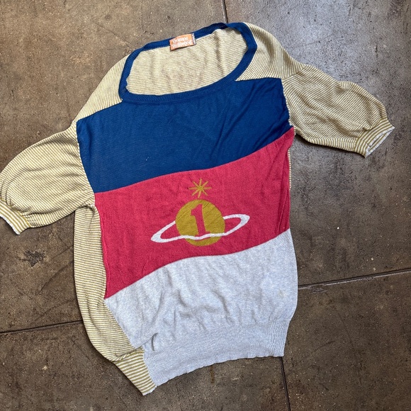Vivienne Westwood S/S 2017 Silk Unisex Gold Label T shirt Rare - Picture 1 of 7